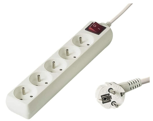 PremiumCord – PP5K-10, Verlängerungskabel 10m, 5-polig, 250V, Schutzschalter