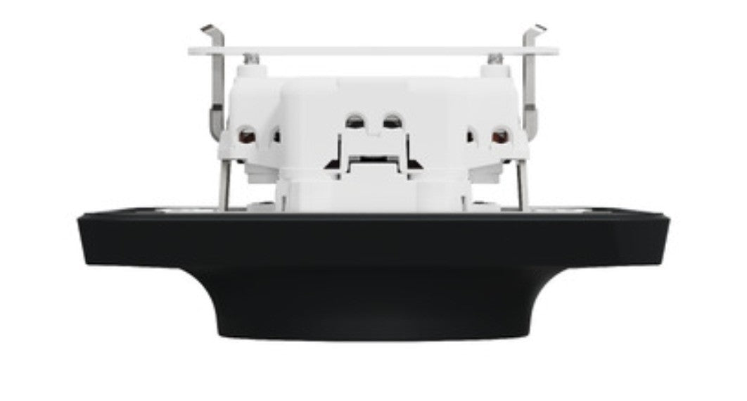 Schneider Electric – Unica Doppelsteckdose FR 2P+T Anthrazit Schraubbefestigung