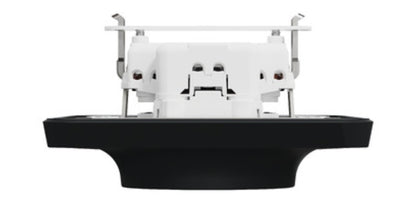 Schneider Electric – Unica Doppelsteckdose FR 2P+T Anthrazit Schraubbefestigung