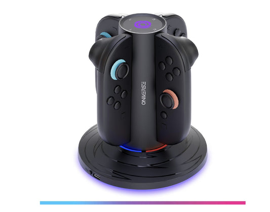 Oniverse – Chargeur Quadrant Switch 2 Joy-Con Ladestation USB-C LED 10 Modi