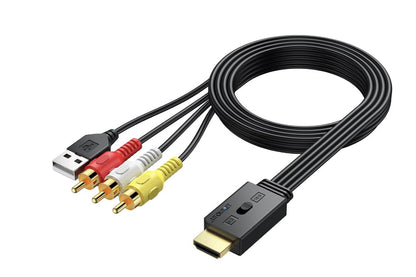 AUTOUTLET – AV zu HDMI Konverter, 1080P Adapter, CVBS Composite auf HDMI, 16:9