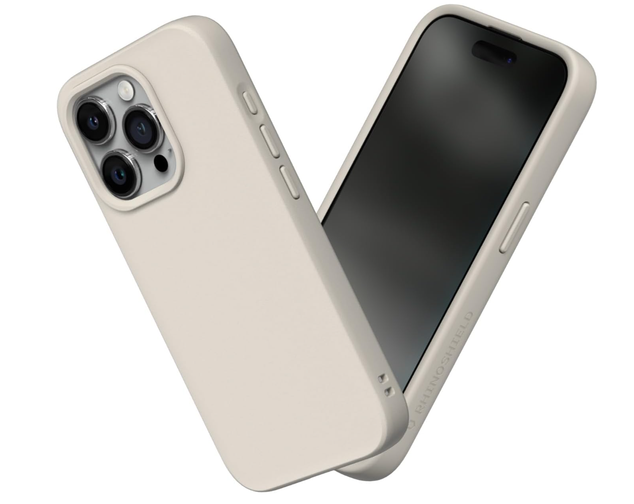 RhinoShield – iPhone 15 Pro Case, SolidSuit Hülle, stoßfest, Slim, Sandbeige