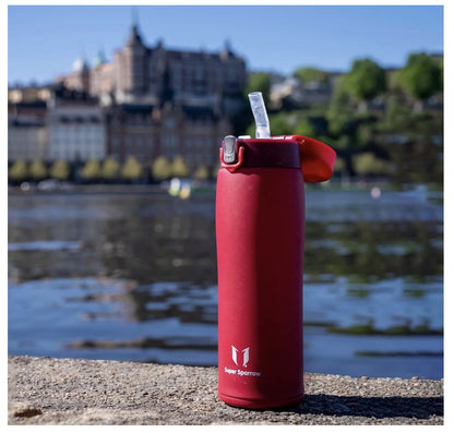 SuperSparrow Borraccia Termica 350ml Edelstahl Trinkflasche BPA Frei Dunkel Grün