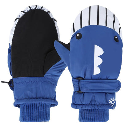 Wasserdichte Kinder Skihandschuhe – Blau – Winterhandschuhe für Jungen & Mädchen