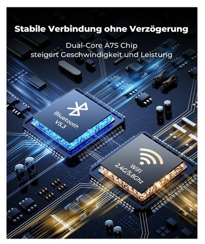 2-in-1 Wireless Adapter für Android Auto & CarPlay– Kabellos– Plug & Play– Blau