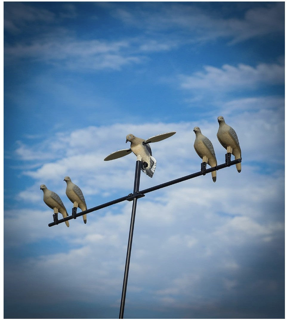 MOJO Outdoors – Clip on Dove, Lockvogel Taubenjagd Set, 4er Pack, Grau, Zubehör