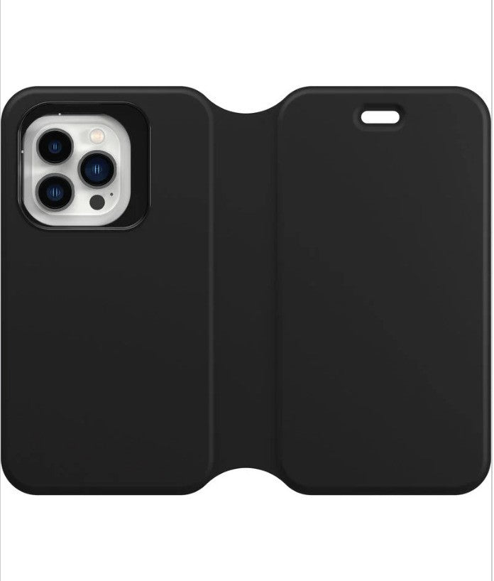 OtterBox – Strada Via iPhone 13 Pro Max Hülle, stoßfest, Kartenfach, Schwarz