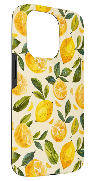 Hülle für iPhone 15 Pro Aquarell Zitrone Sommer Limonade Zitrusfrucht