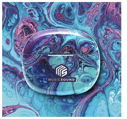 Music Sound – TWS in Ear Kopfhörer Bluetooth, kabellos, 25h Akku, "Fluido" Desig