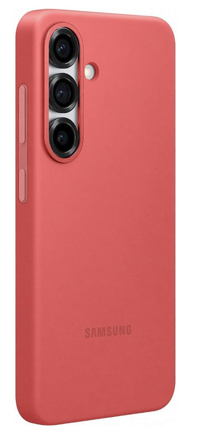Samsung Galaxy S25 Hülle Silikonhülle Case Rot Silikon Cover Schutzhülle Handy