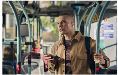 Sony – LinkBuds kabellose In-Ear Kopfhörer offen Bluetooth Headset grau leicht