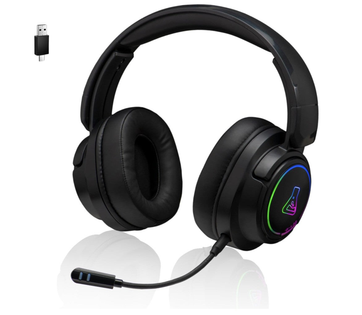 The G‑Lab Korp Iridium kabelloses Gaming-Headset 2,4 GHz Bluetooth RGB 45h Akku