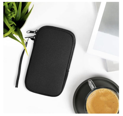 kwmobile – Estuche Neopreno S 4,5" Handyhülle Schwarz, Schutzhülle Smartphone