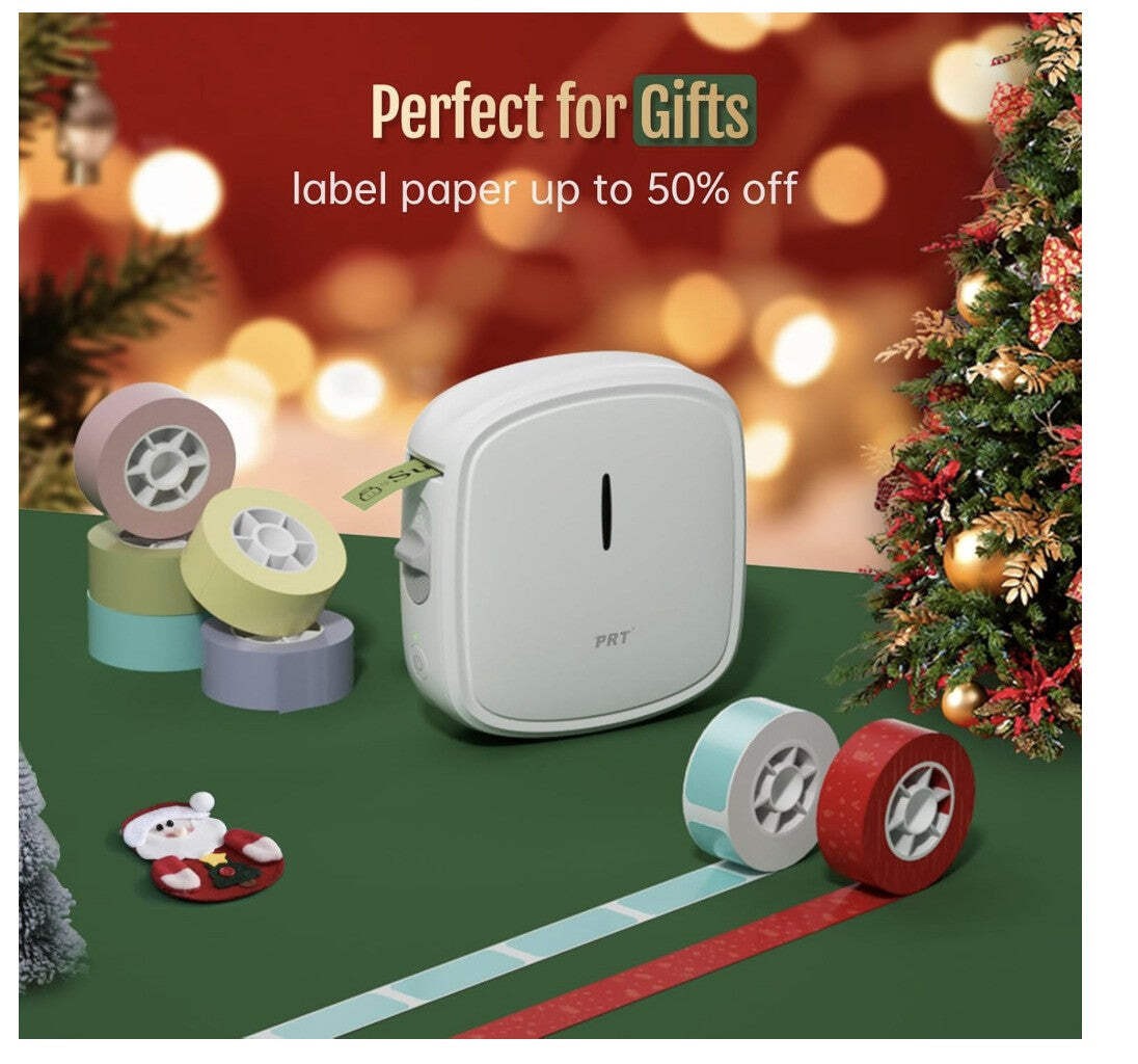 prt Qutie Mini Etikettendrucker Bluetooth tragbar USB Labelmaker für Zuhause Bür