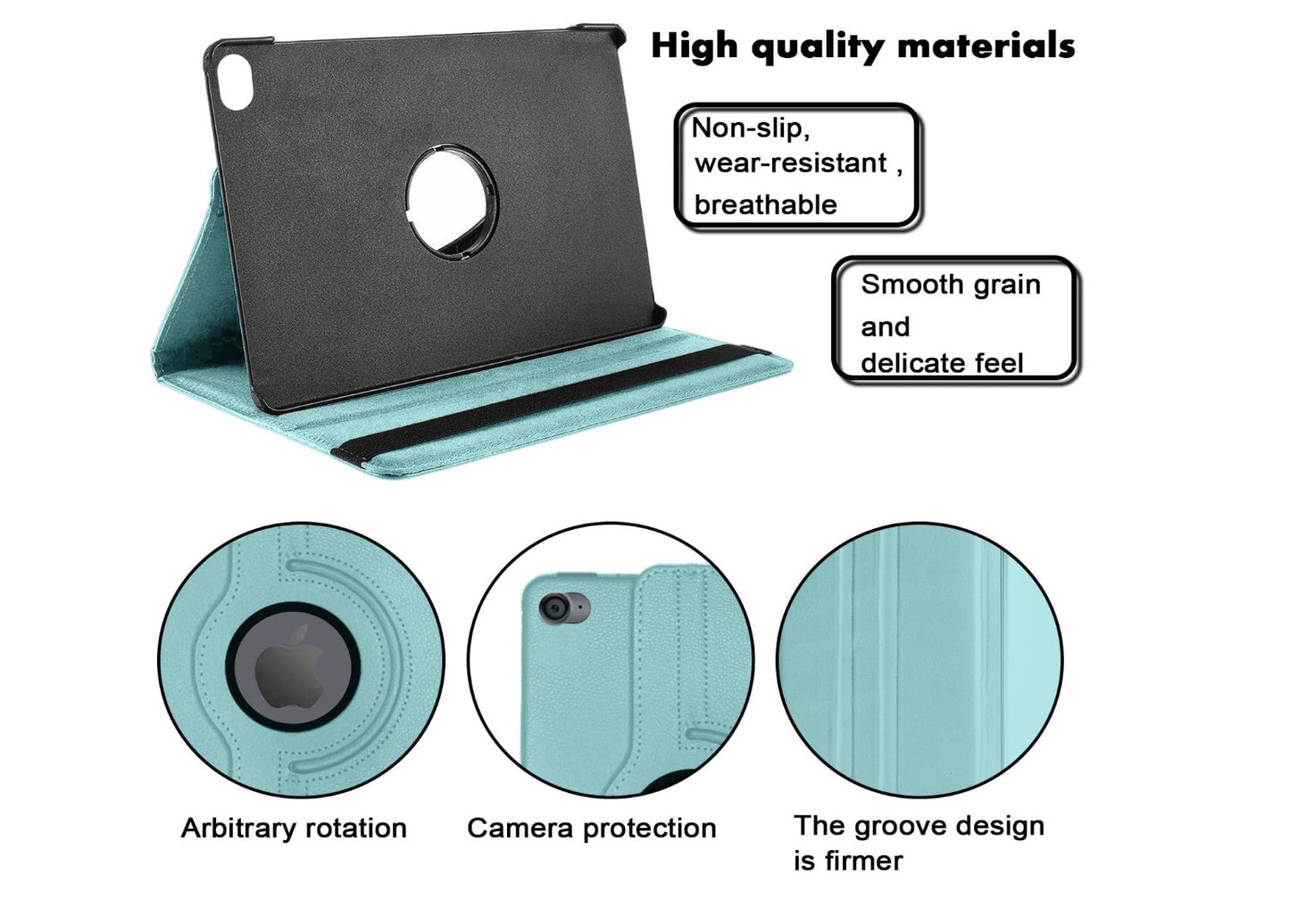 SWEIMEN iPad Air Hülle – 360° Case mit Auto-Sleep, iPad 2017 2018 Air 2 Cover