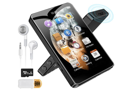 LIUWID – MP3 Player 80GB, 4 Zoll Touch, FM Radio, E-Book, Rekorder, Uhr – Schwar