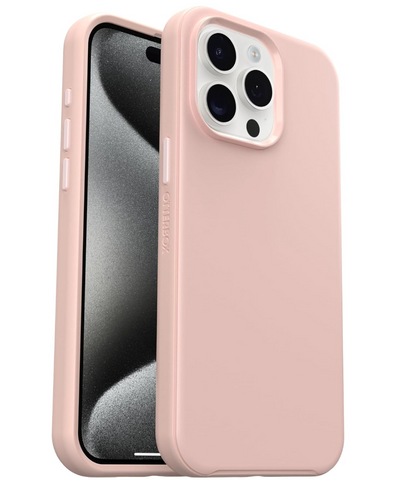 OtterBox – Symmetry iPhone 15 Pro Max MagSafe Hülle stoßfest dünn rosa Case