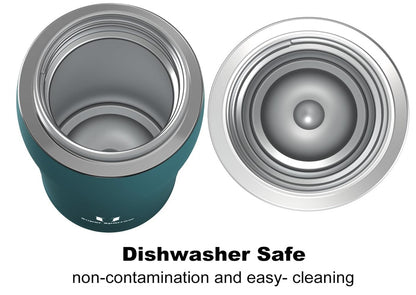 SuperSparrow Borraccia Termica 350ml Edelstahl Trinkflasche BPA Frei Dunkel Grün