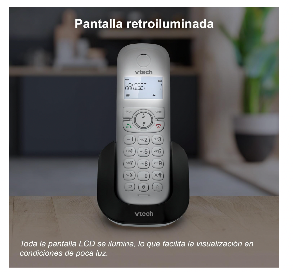 VTech CS1500 Telefon DECT, Festnetz, Senioren, Anruferkennung, Freisprechen