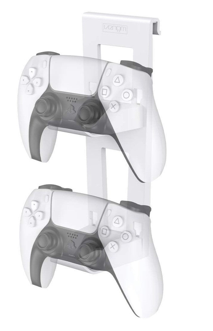Venom– PS5 Controller Rack Halterung Wandhalter für DualSense Gamepads Weiß/Grau