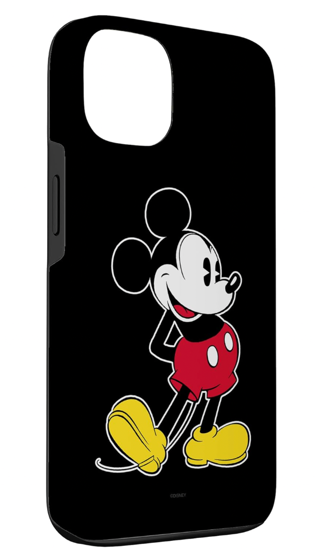 Disney – iPhone 13 Hülle Mickey Mouse Schwarz Handyhülle Case Stoßfest TPU