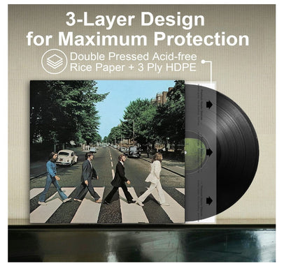 GPXIIZ Schallplatten Innenhüllen 7 Zoll, 50 Stück Hüllen für Singles LP 45 Giri