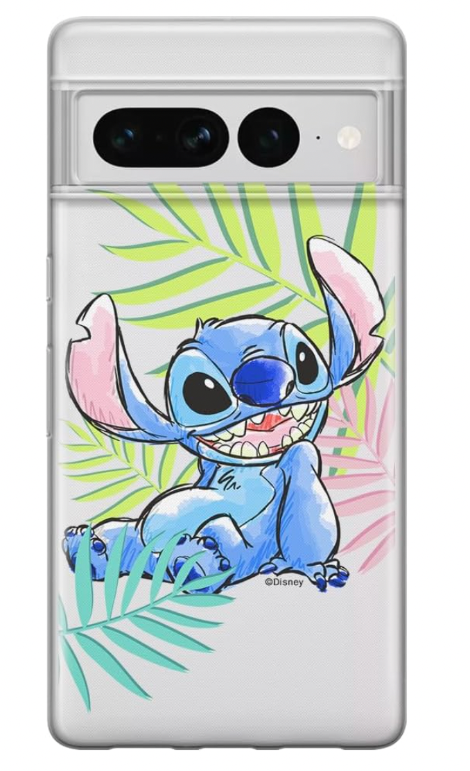 ERT GROUP – Google Pixel 7 Pro Hülle Stitch Disney, transparent, stoßfest Cover