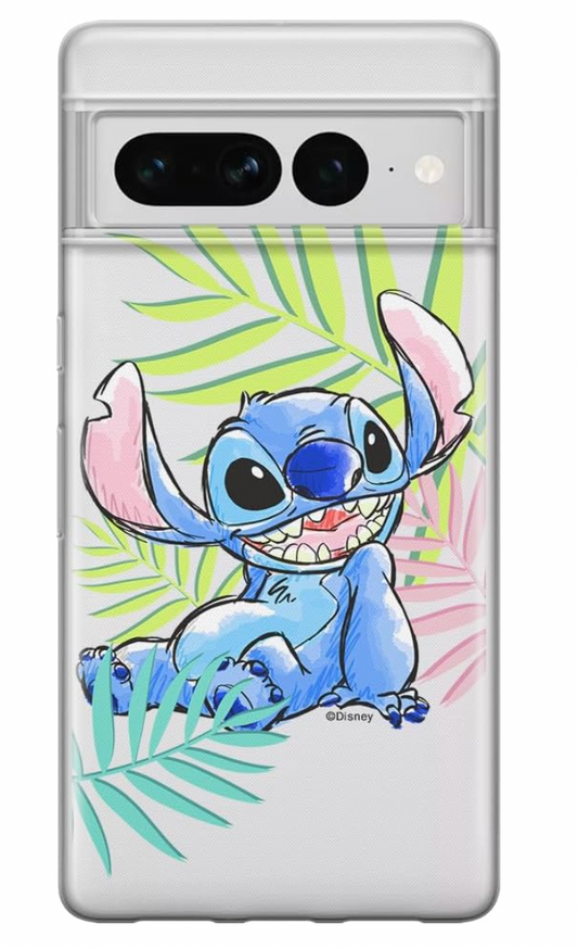 ERT GROUP – Google Pixel 7 Pro Hülle Stitch Disney, transparent, stoßfest Cover
