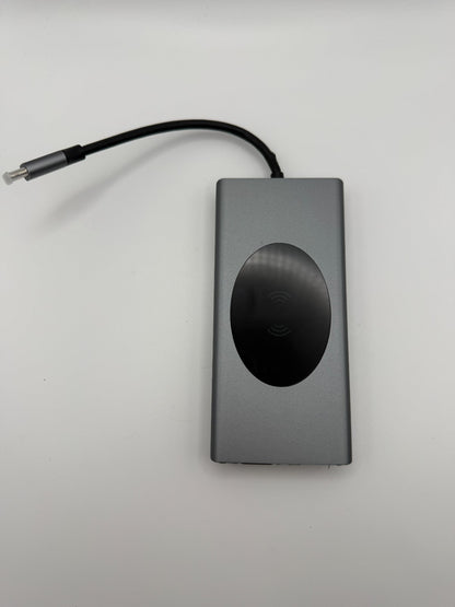 HUB Dongle 13in1 Docking Station USB C HDMI RJ45 PD100W SD VGA AUX MacBook