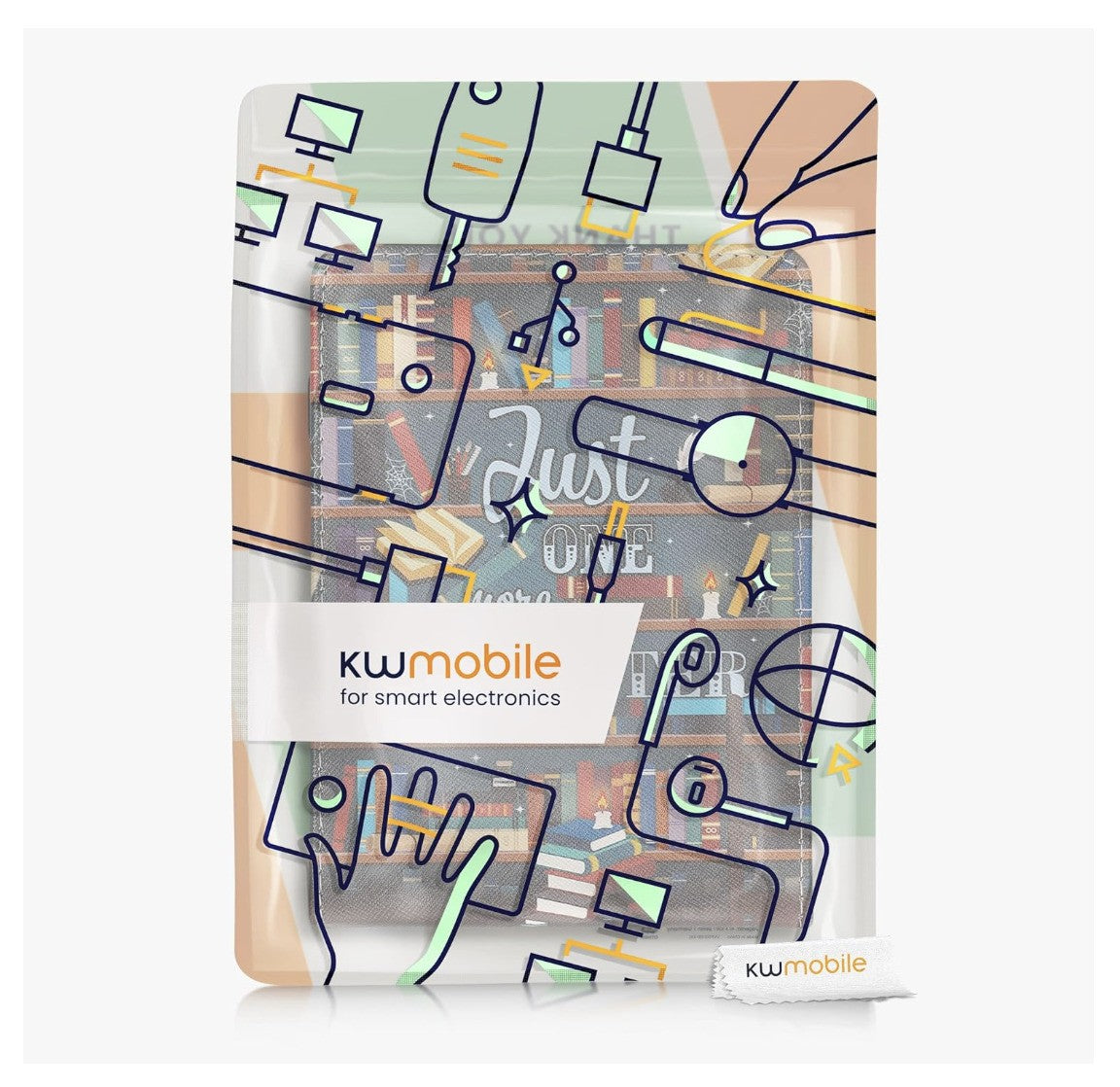 kwmobile – Kobo Clara 2E Hülle Klappetui Magnet Cover Case eReader Multicolour