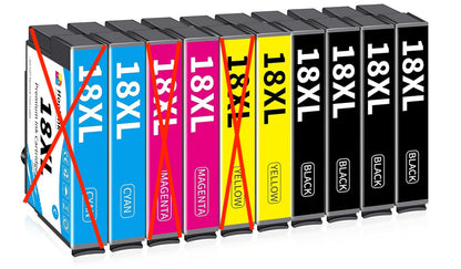 Hookink – 18XL Tintenpatronen für Epson XP-205 XP-215 XP-305 XP-312 (7 Stück)