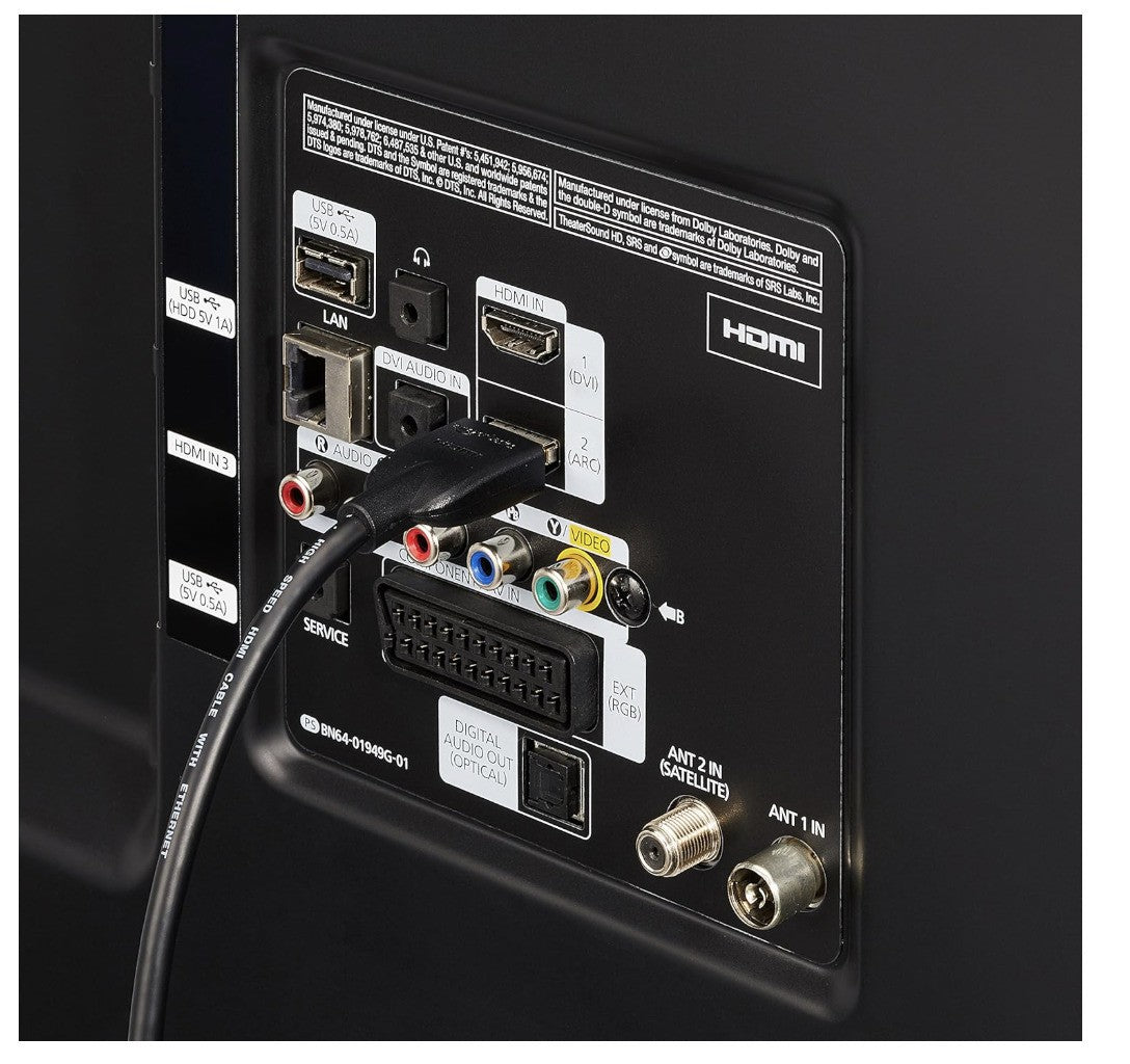 Amazon Basics HDMI Kabel 2.0 1,8m High Speed CL3 zertifiziert schwarz A Stecker