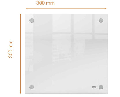 Nobo – Mini Lavagna, Whiteboard 30x30 cm, Acryl, Wandtafel, trocken abwischbar