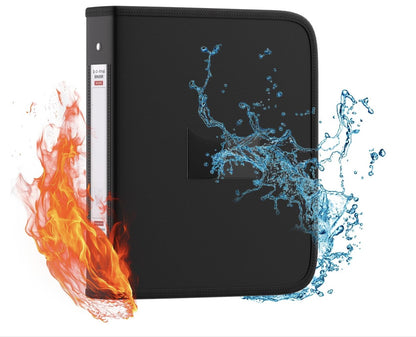 FireSafe A4, feuerfester Ringordner, Reißverschluss, wasserfest, Büro