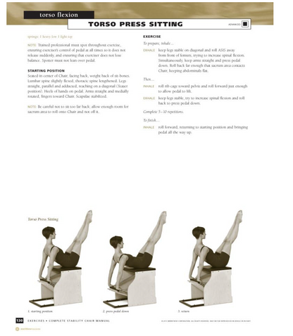 STOTT PILATES – Complete Stability Chair Buch, Fitness, Core, Zuhause