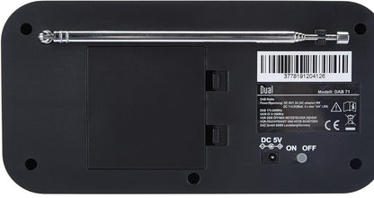 Dual 74872 DAB 71 Portables Digitalradio UKW DAB+ *OHNE NETZTEIL, MIT BATTERIEN*