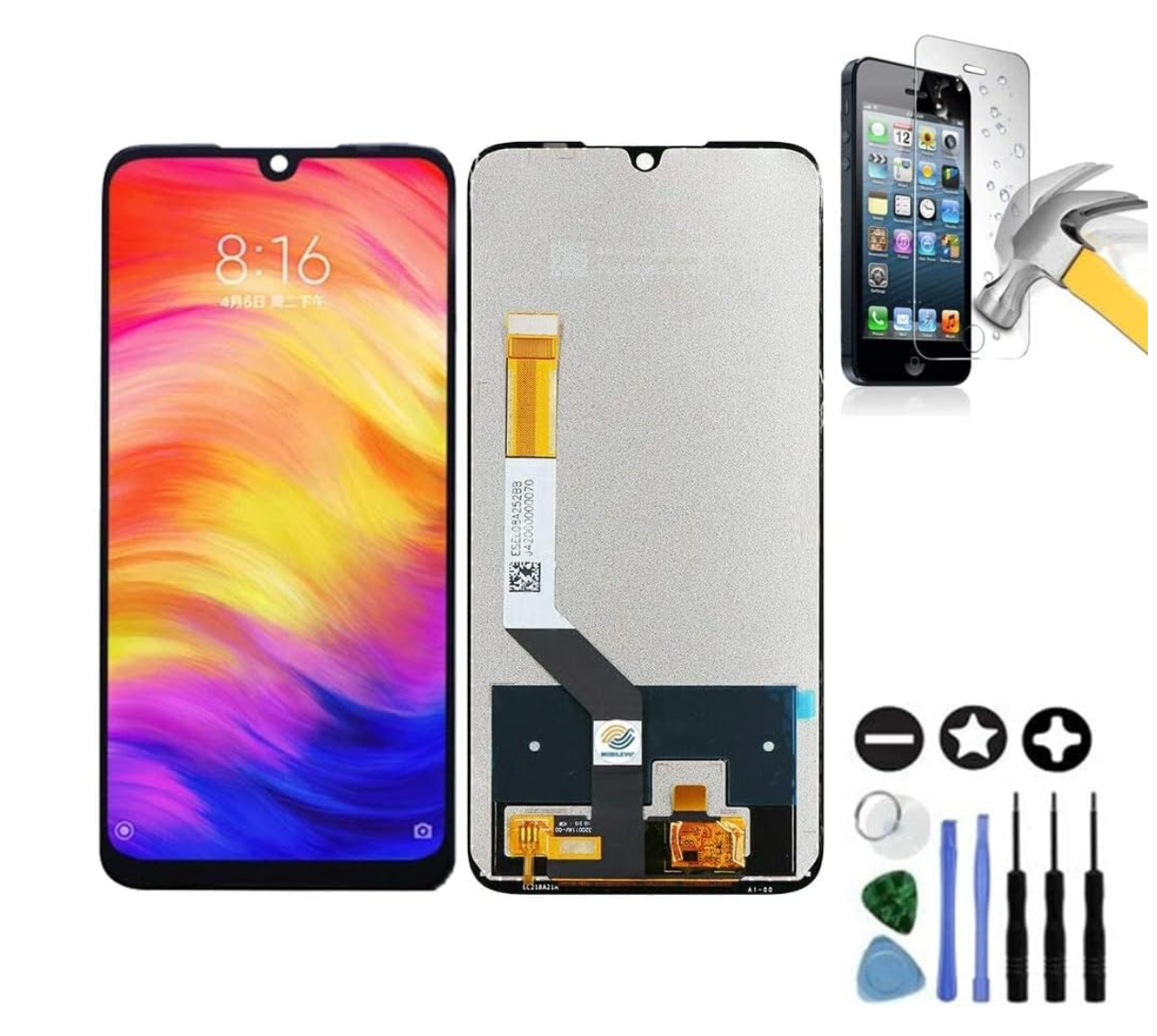 Mobilevie – Redmi Note 7 Pro Display OLED Schwarz Touchscreen Ersatzscreen