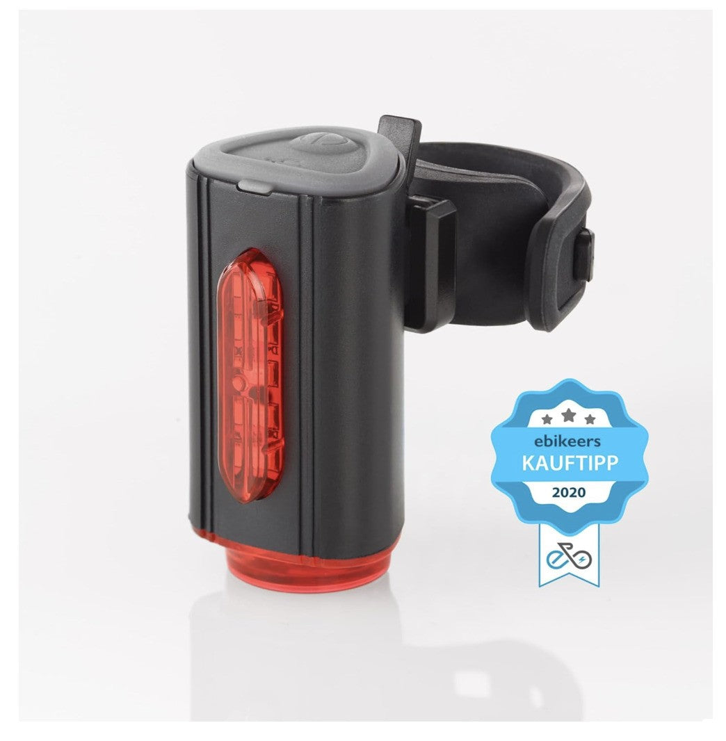 FISCHER – TWIN Fahrradlicht Set, Akku LED 30/15 Lux, USB, StVZO, IP44, 360°