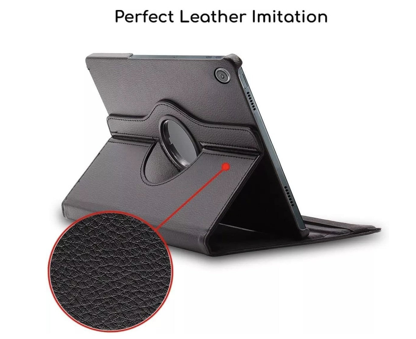World biz – Lenovo M10 3rd Gen Hülle 360° Leder Case Stand Auto Sleep Schwarz