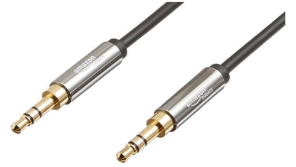 Amazon Basics – Cavo Audio 3,5mm, Stereo Klinke Kabel, 1.2m, AUX Kabel Schwarz