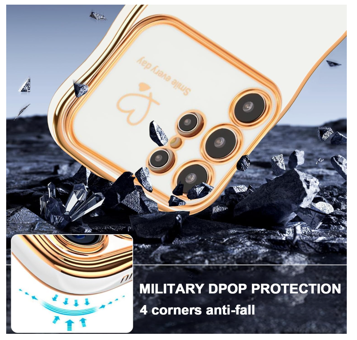 Keteen – Galaxy S25 Ultra Hülle, süßes Silikon Case weiß, stoßfest & Kratzschutz