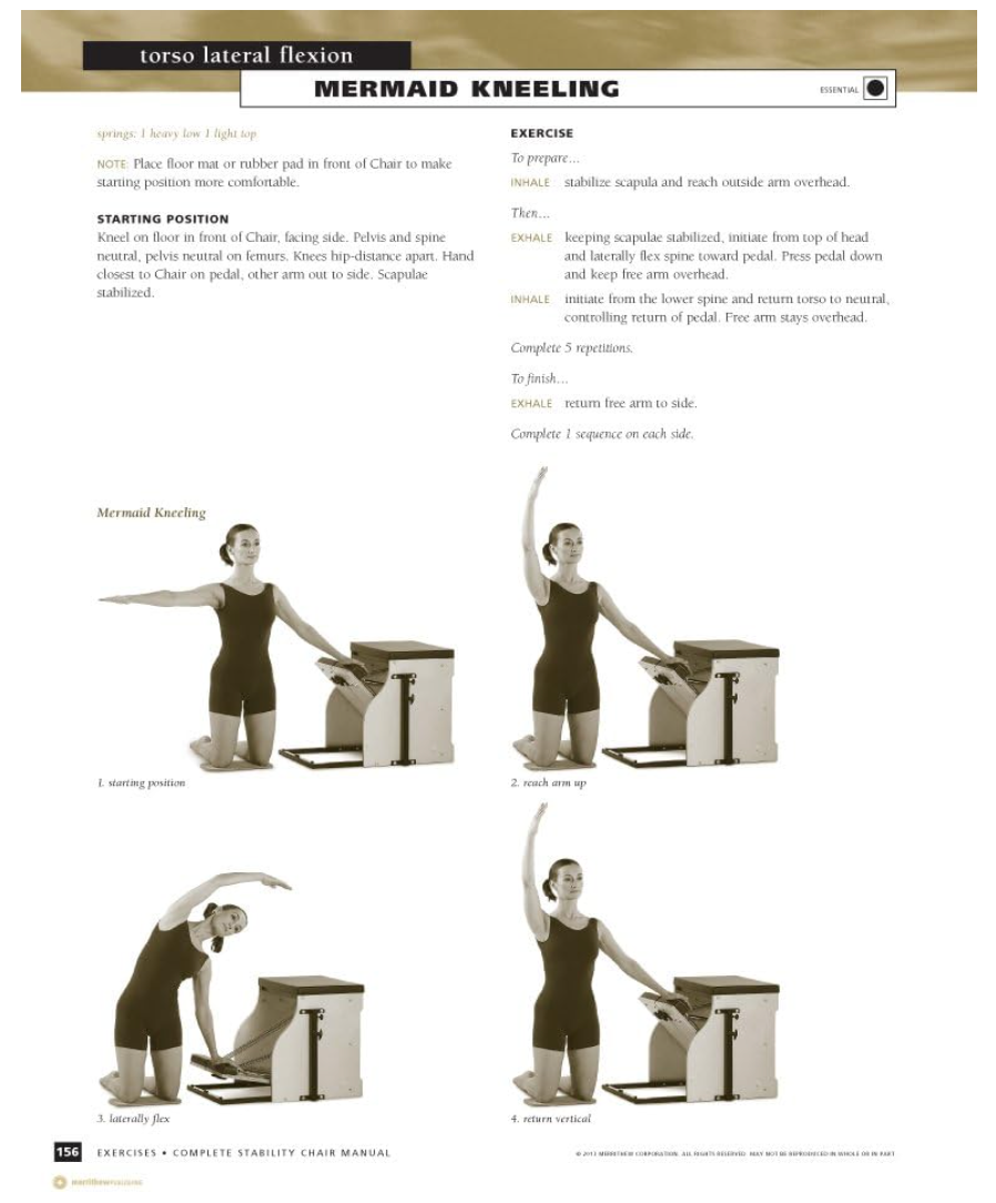 STOTT PILATES – Complete Stability Chair Buch, Fitness, Core, Zuhause