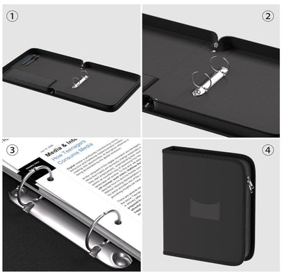 FireSafe A4, feuerfester Ringordner, Reißverschluss, wasserfest, Büro