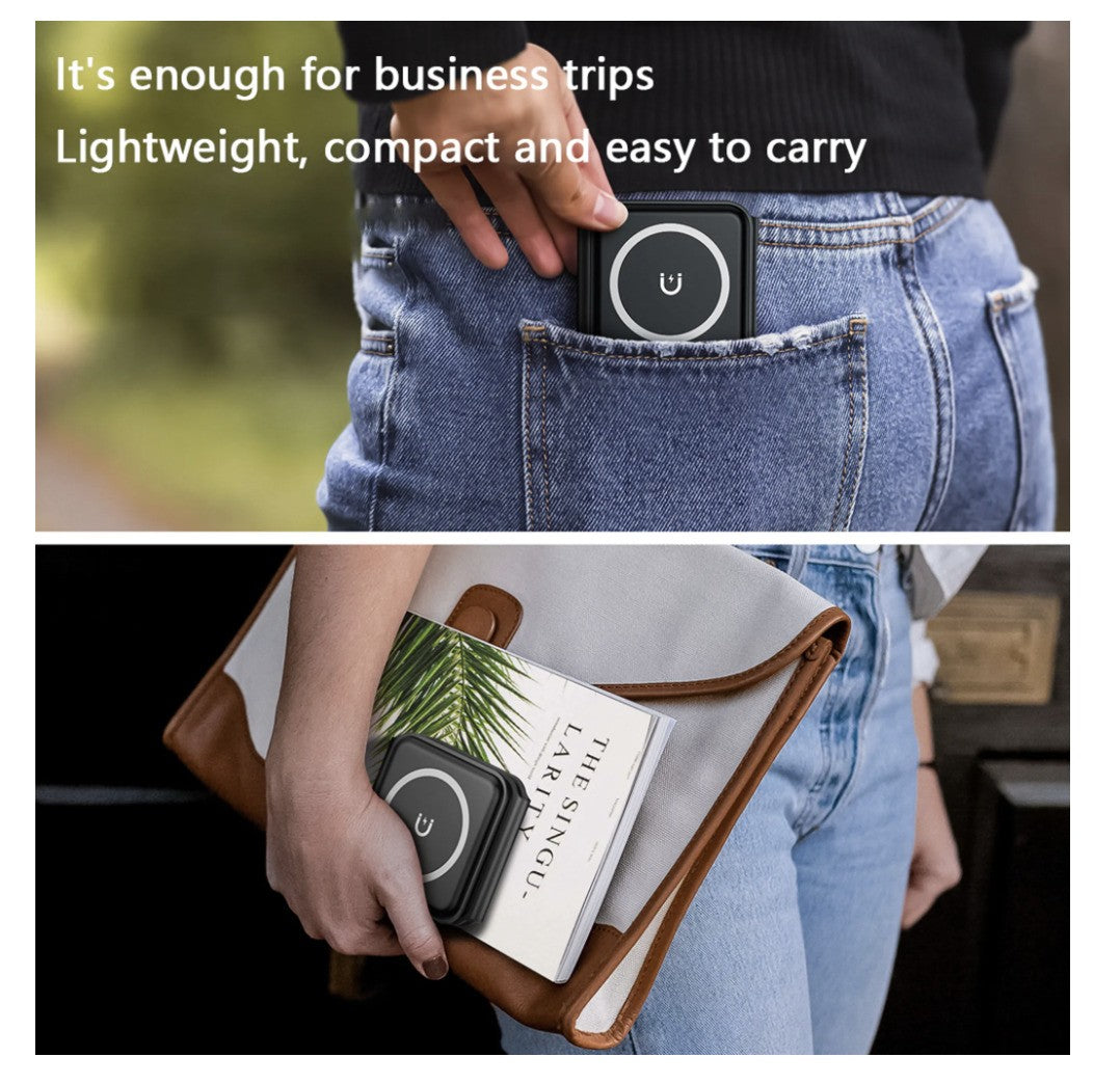 3-in-1 Kabellose Ladestation – Schwarz – Faltbar, Smartphone, Watch & Kopfhörer