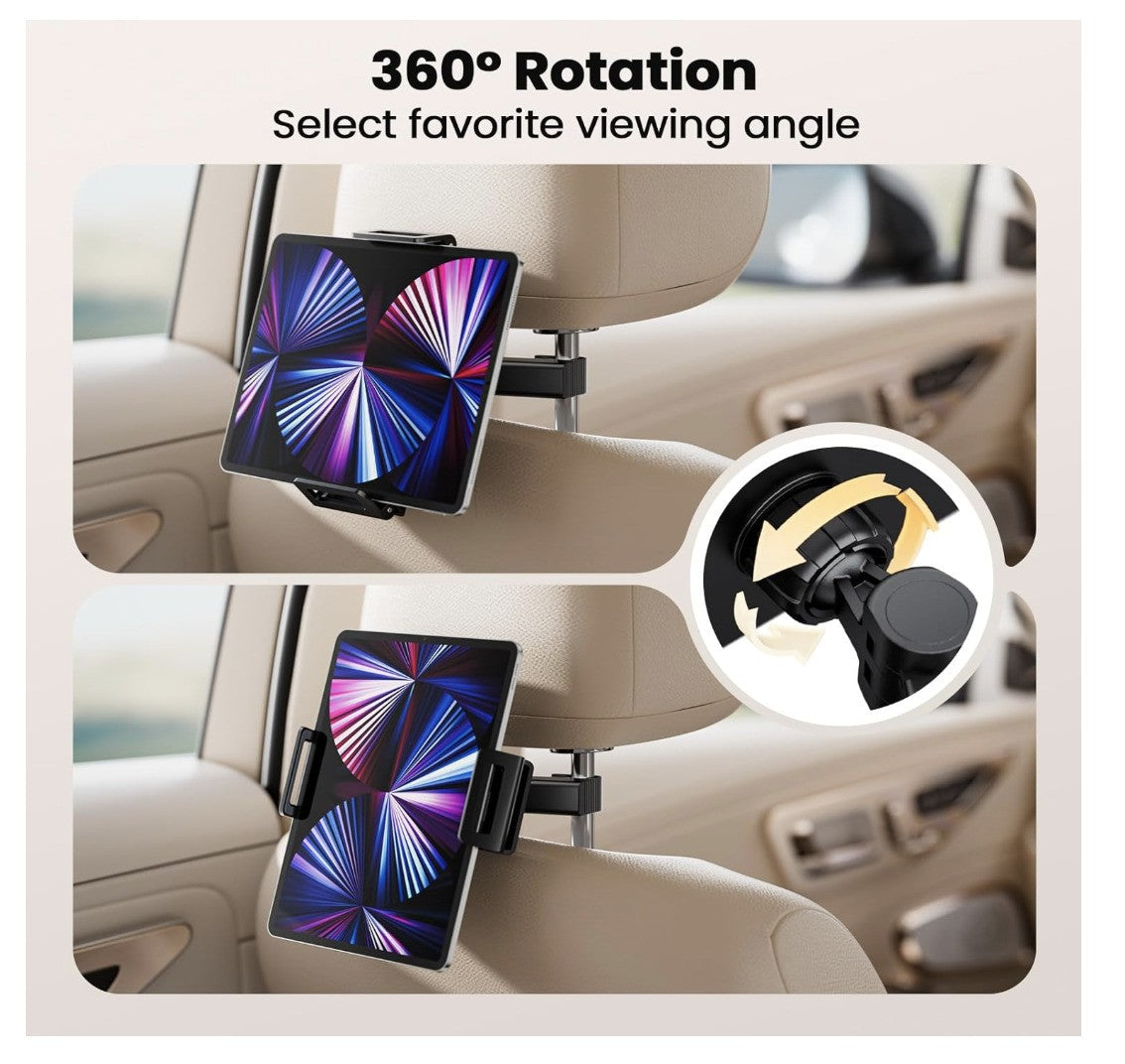 NEUTYPECHIC – Tablet Halterung Auto, 360° drehbar, iPad KFZ Halter 4–12,9 Zoll
