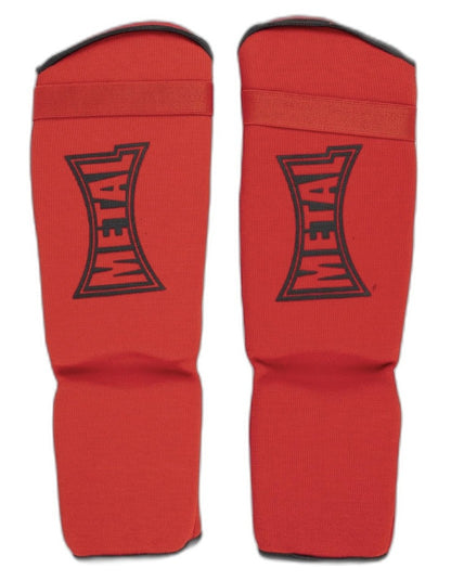 METAL BOXE Schienbein- & Spannschutz – Rot – Größe S – Für Kampfsport & Training
