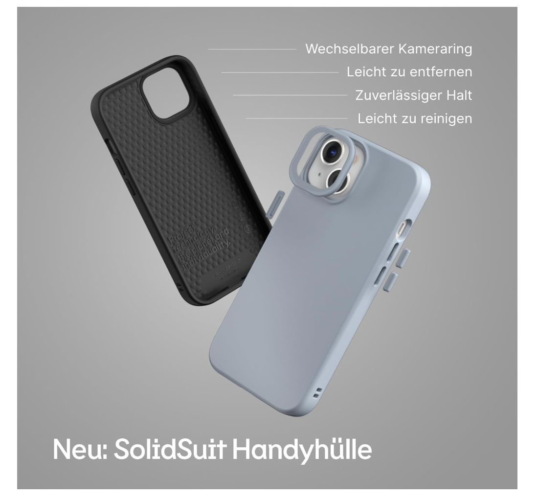 RhinoShield – iPhone 15 Pro Case, SolidSuit Hülle, stoßfest, Slim, Sandbeige
