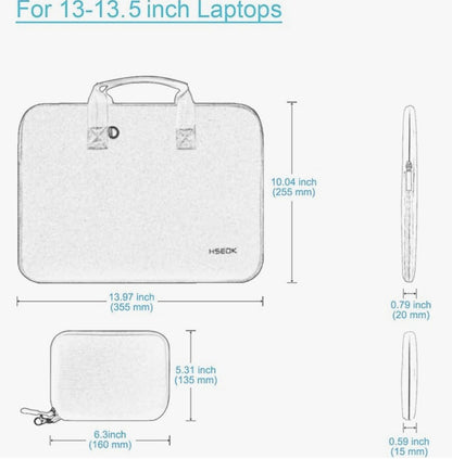 HSEOK – P02K01, Laptoptasche 13–13,3", wasserdicht, für MacBook Pro/Air, XPS