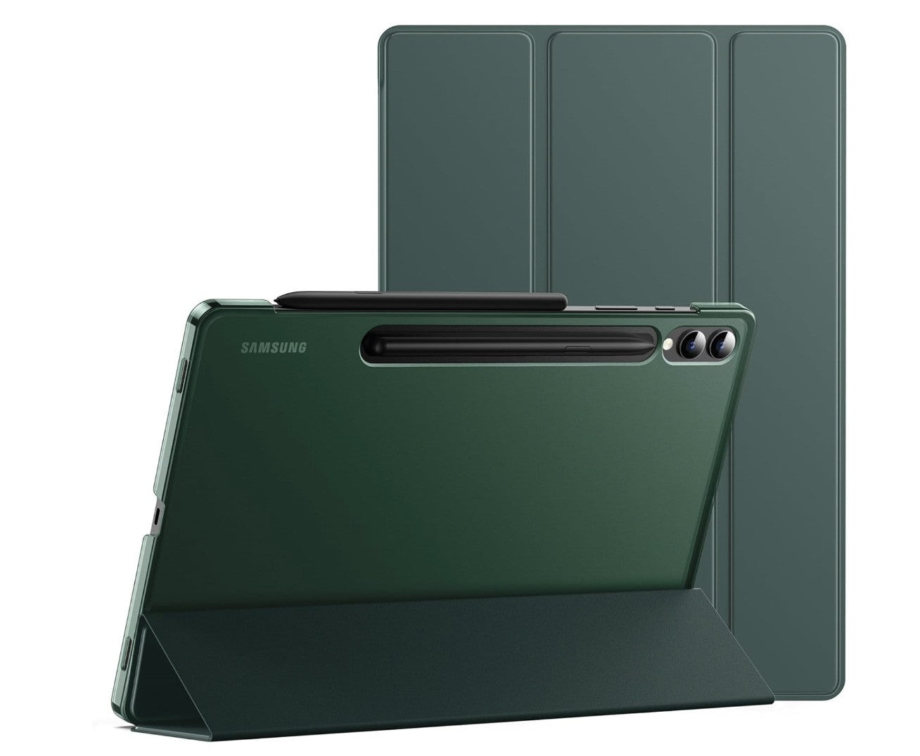 JETech – Tab S10+/S9+ Hülle, 12.4" Cover, S Pen Ladefunktion, Stand, Grün