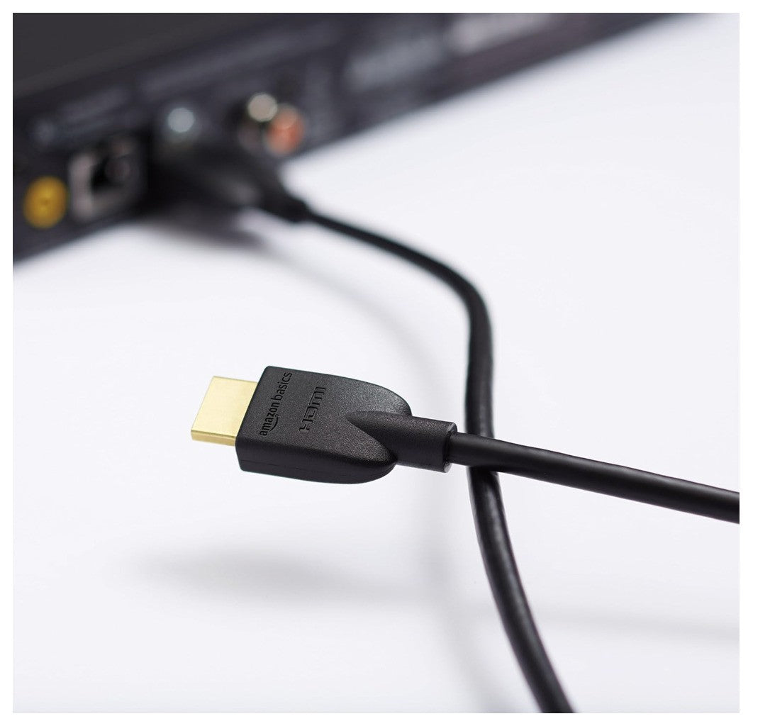 Amazon Basics HDMI Kabel 2.0 1,8m High Speed CL3 zertifiziert schwarz A Stecker